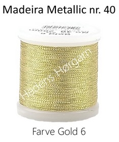 Madeira Metallic nr. 40 farve Gold 6